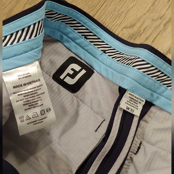 FootJoy Golf Shorts sz 30 Navy Blue - Picture 4 of 4